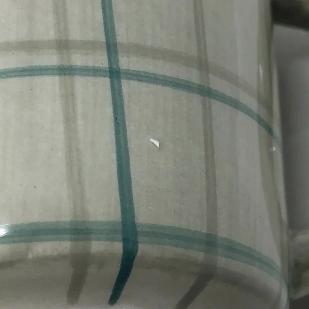 Hallmark by Marjolein Bastin Coffee Tea Mug Cup  Green Plaid‎ Relax Break